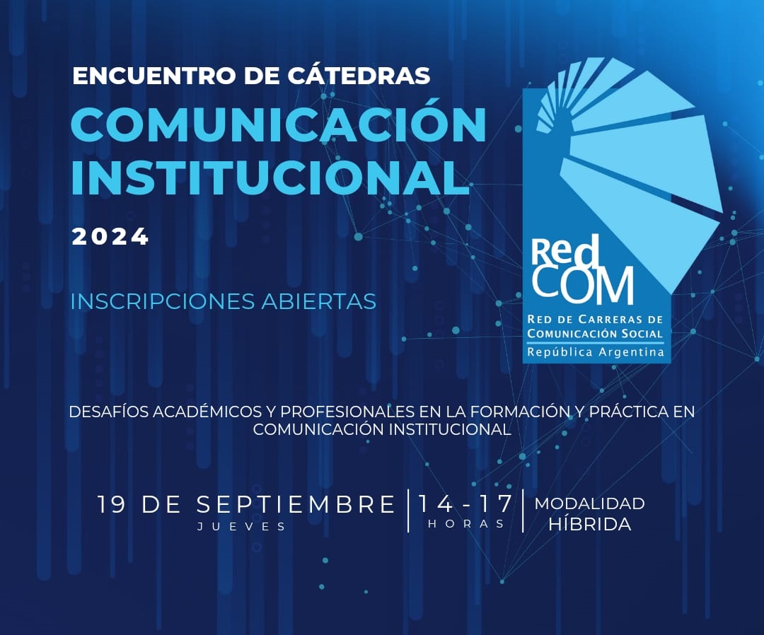 Invitan a un Encuentro de cátedras de Comunicación Institucional